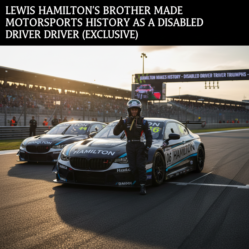 Lewis Hamilton's Brother Made Motorsports History as a Disabled Driver (Exclusive) — Motorsports | Jackson Kwok AI Auto